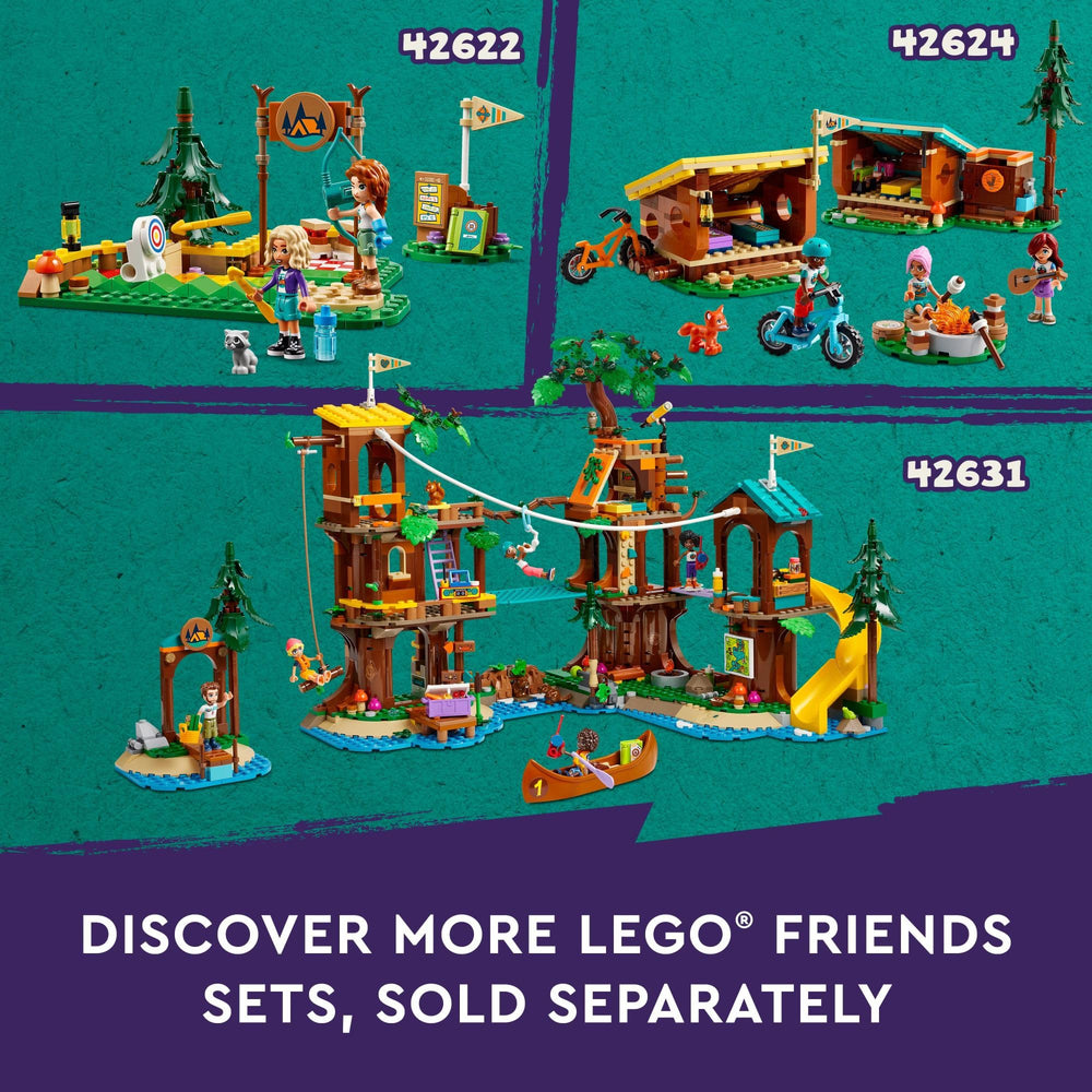 LEGO Friends Adventure Camp shower and gear for campsite setup