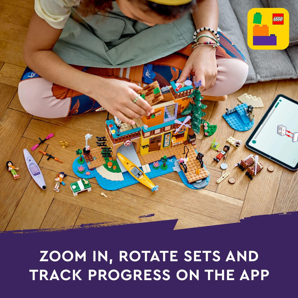 LEGO Friends Adventure Camp table tennis area for group hangouts