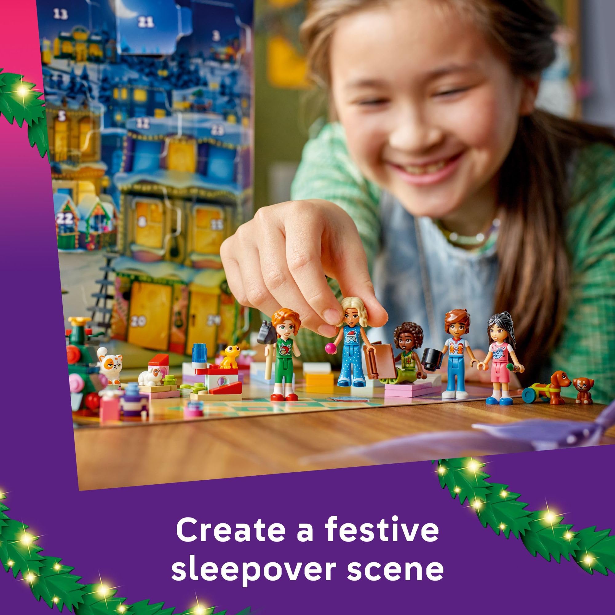 LEGO Friends Aliya minidoll with mattress for bedtime adventures