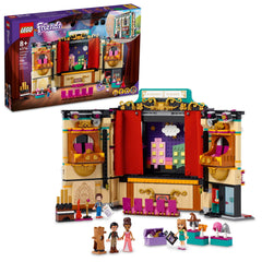 LEGO Friends Andrea theater stage with lighting for dramatic pretend play.