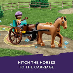 LEGO Friends Autumns Horse Stable carriage ready for pretend rides