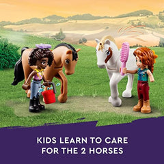LEGO Friends Autumns Horse Stable hay beds and stable details spark cozy imagination