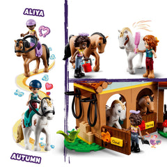 LEGO Friends Autumn's Horse Stable carriage with figures enables shared riding adventures