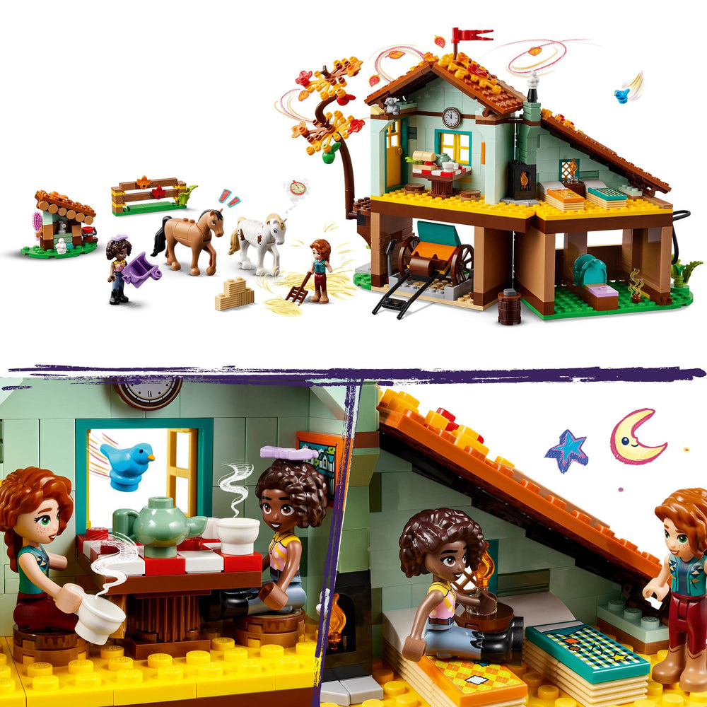 LEGO Friends Autumn's Horse Stable jump obstacle supports interactive training moments