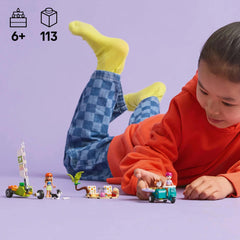 Lego Friends Beach Adventure corgi figures ready for beach antics.