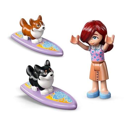 Lego Friends Beach Adventure land yacht display for imaginative travel play.