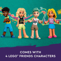 LEGO Friends Beach Amusement Park overview: compact layout for shelves and play spaces