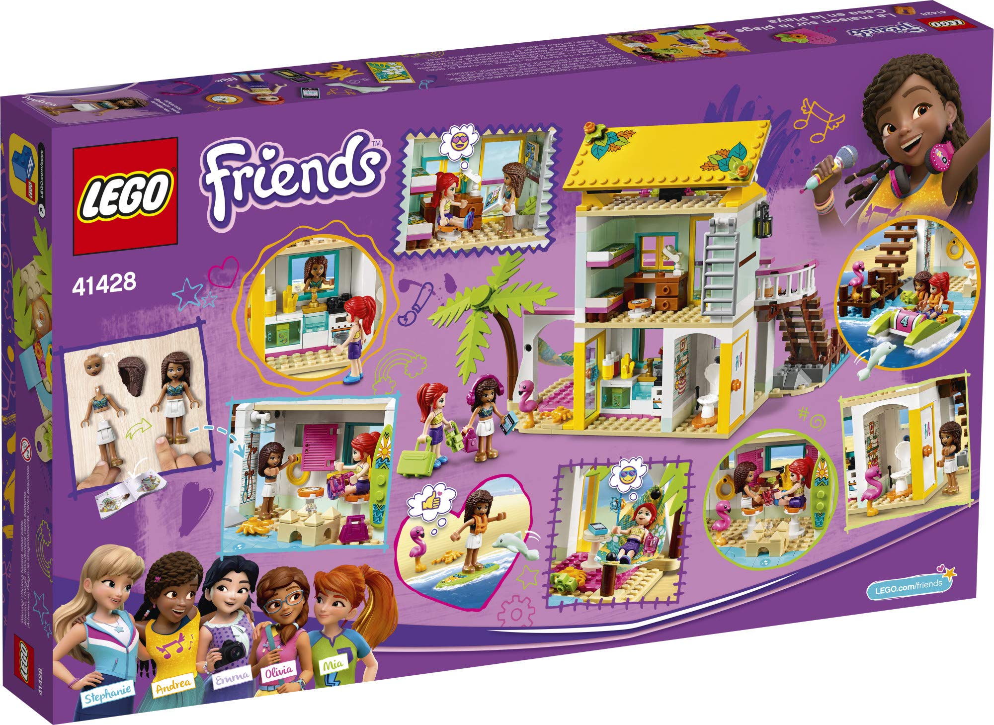 LEGO Friends Beach House 41428 paddleboat ready for seaside pretend rides