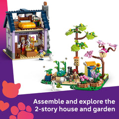 LEGO Friends Beekeepers’ House store display with seeds and honey items