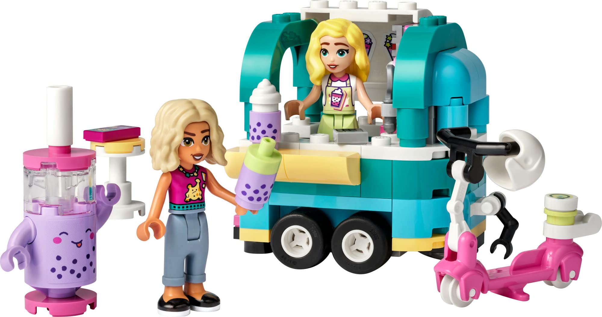 LEGO Friends bubble tea ingredients and accessories invite creative pretend beverages.