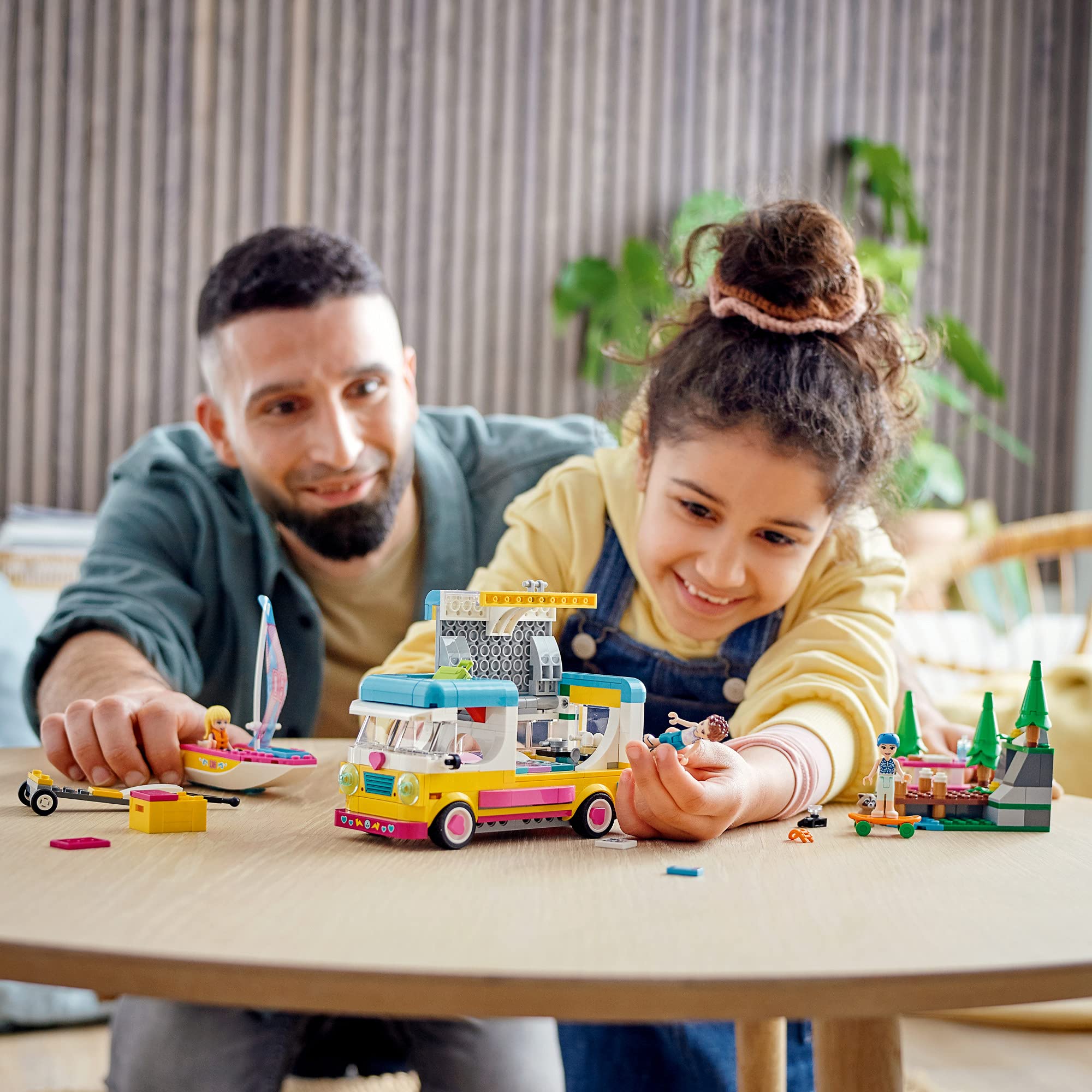 LEGO Friends camper van interior accessible for cargo and figures