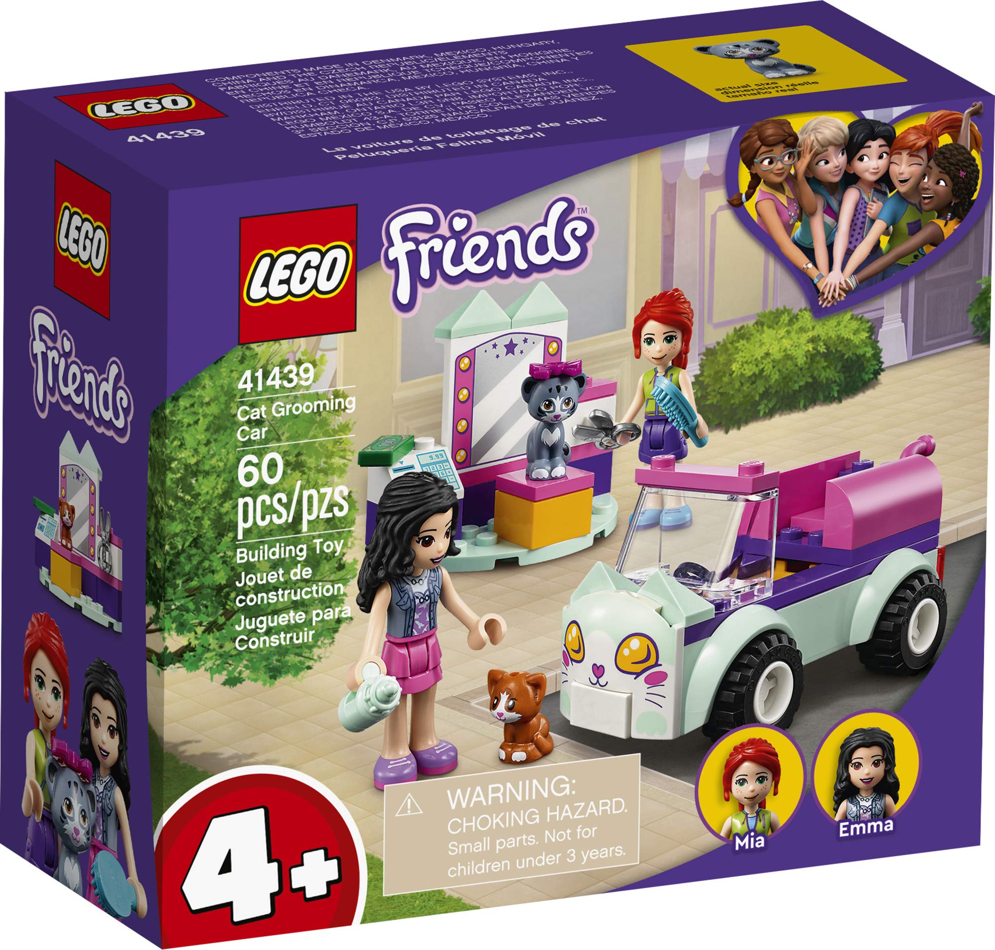 LEGO Friends cat biscuit accessory enhances pretend cat care moments