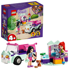 LEGO Friends Cat Grooming Car front view invites imaginative play with Emma and Mia