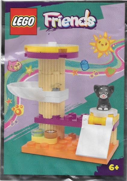 LEGO Friends Cat Tree with Kitten Shadow: fits with standard LEGO Friends sets
