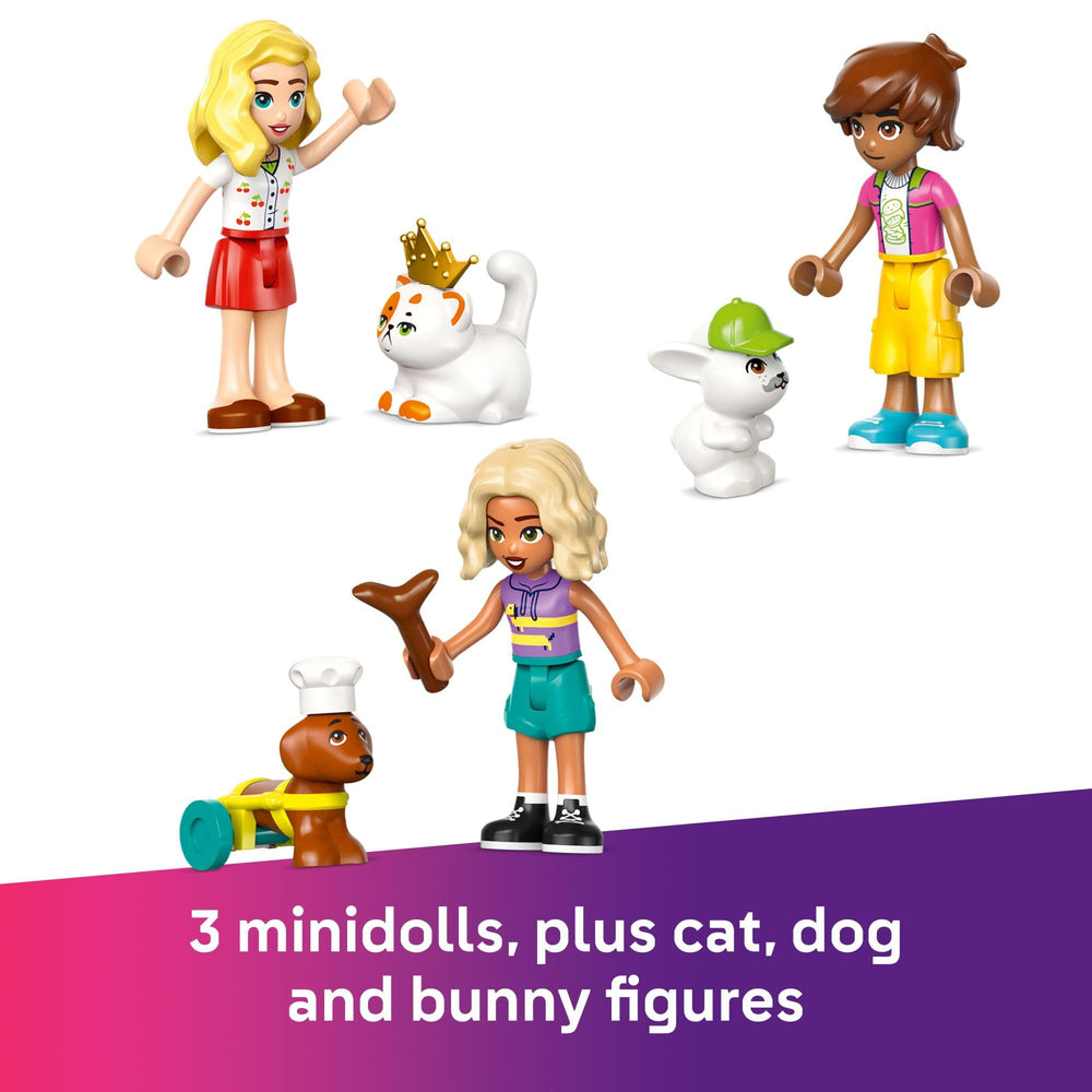 LEGO Friends conveyor belt soaping and drying area enhances pretend grooming