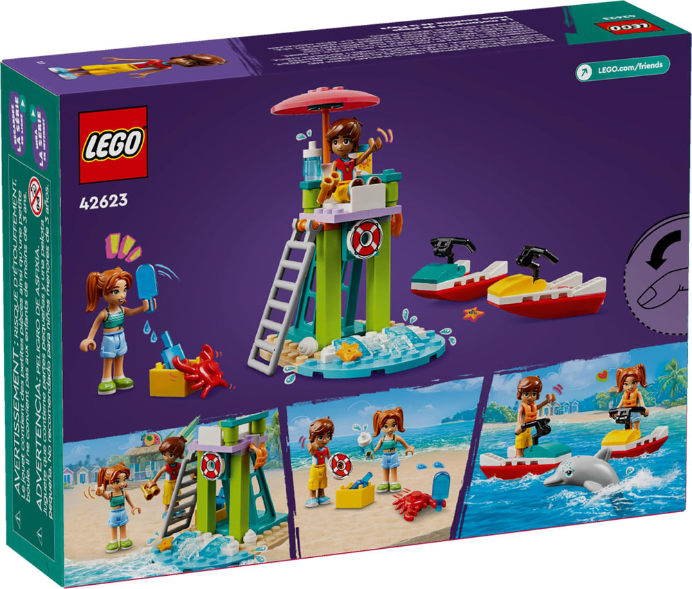 LEGO Friends crab with ice pops adding playful beach detail.