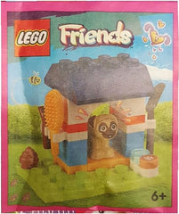 LEGO Friends doghouse mini-set side view highlighting compact, portable play space.