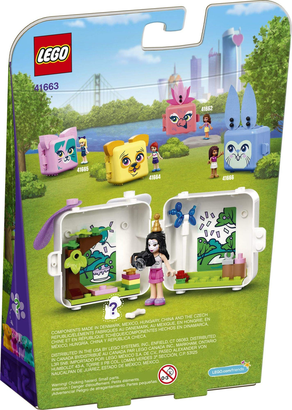 LEGO Friends Emma's Dalmatian Cube packaging box for gift-ready unboxing