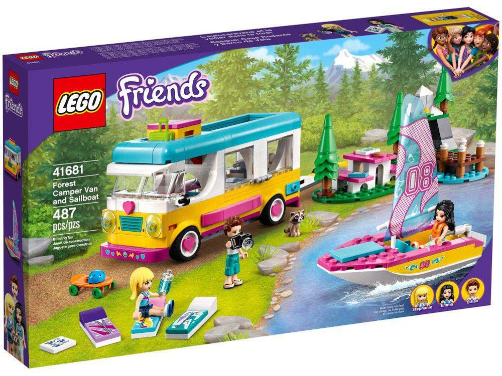 LEGO Friends forest camper van exterior for outdoor pretend play