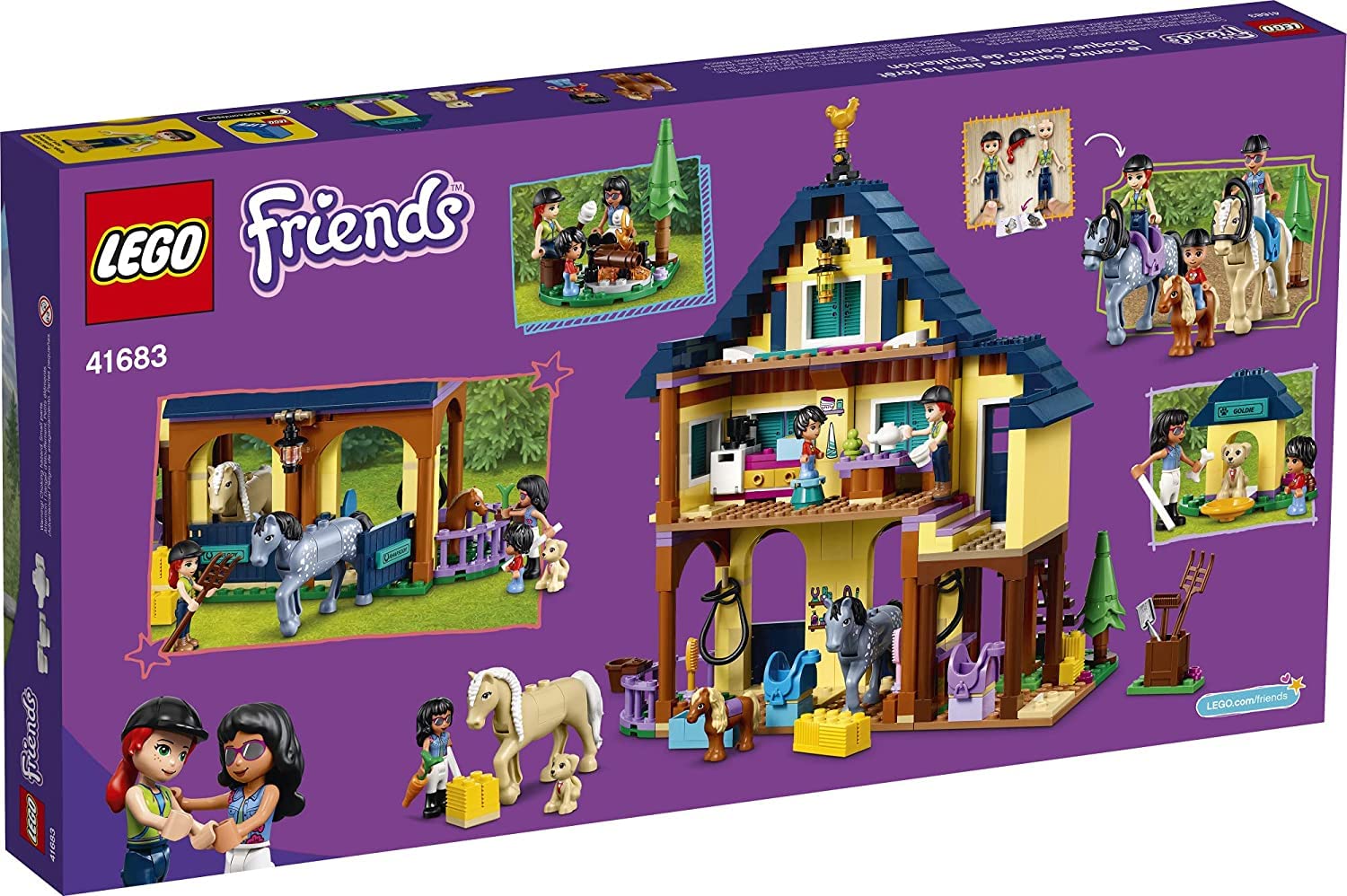 LEGO Friends 41683 figures Mia and Savannah for character-led adventures