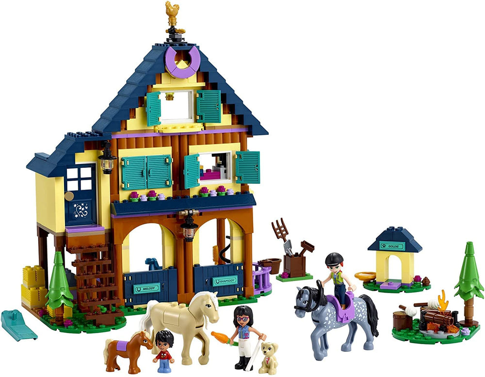 LEGO Friends 41683 stable interior showing kitchen and animals for nurturing storytelling