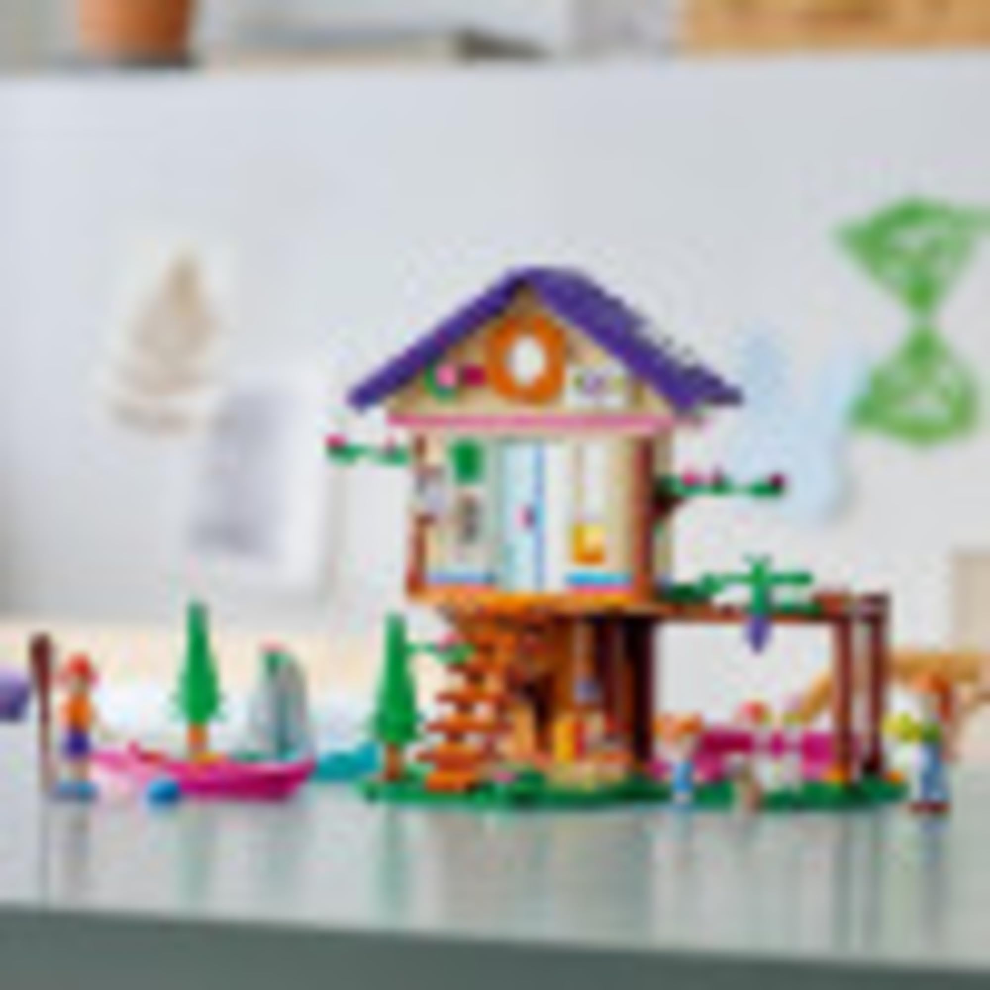 LEGO Friends Forest House 41679 exterior tree-house view for nature adventures