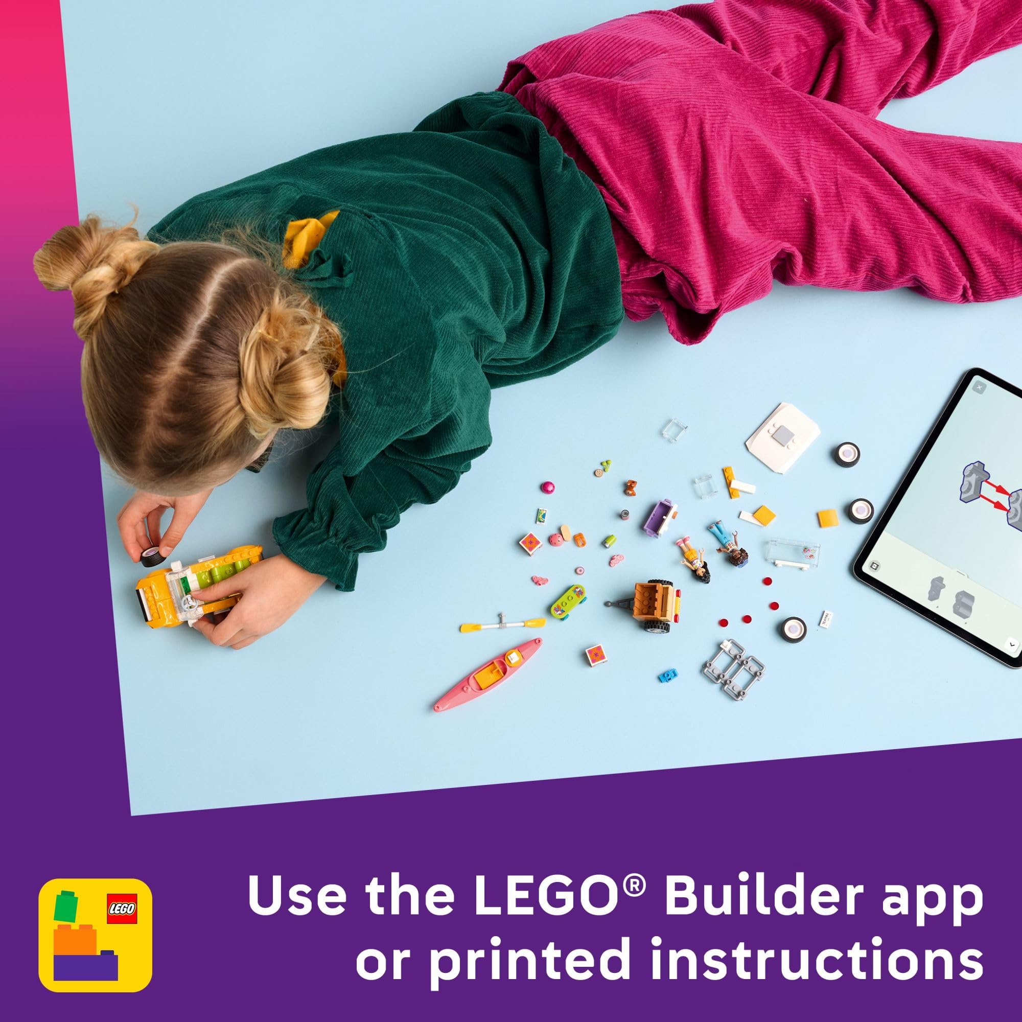 LEGO Friends Liann Aliya and Aira figures fuel storytelling moments.