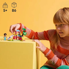 LEGO Friends Guinea Pig Playground carousel display encourages storytelling and friendship