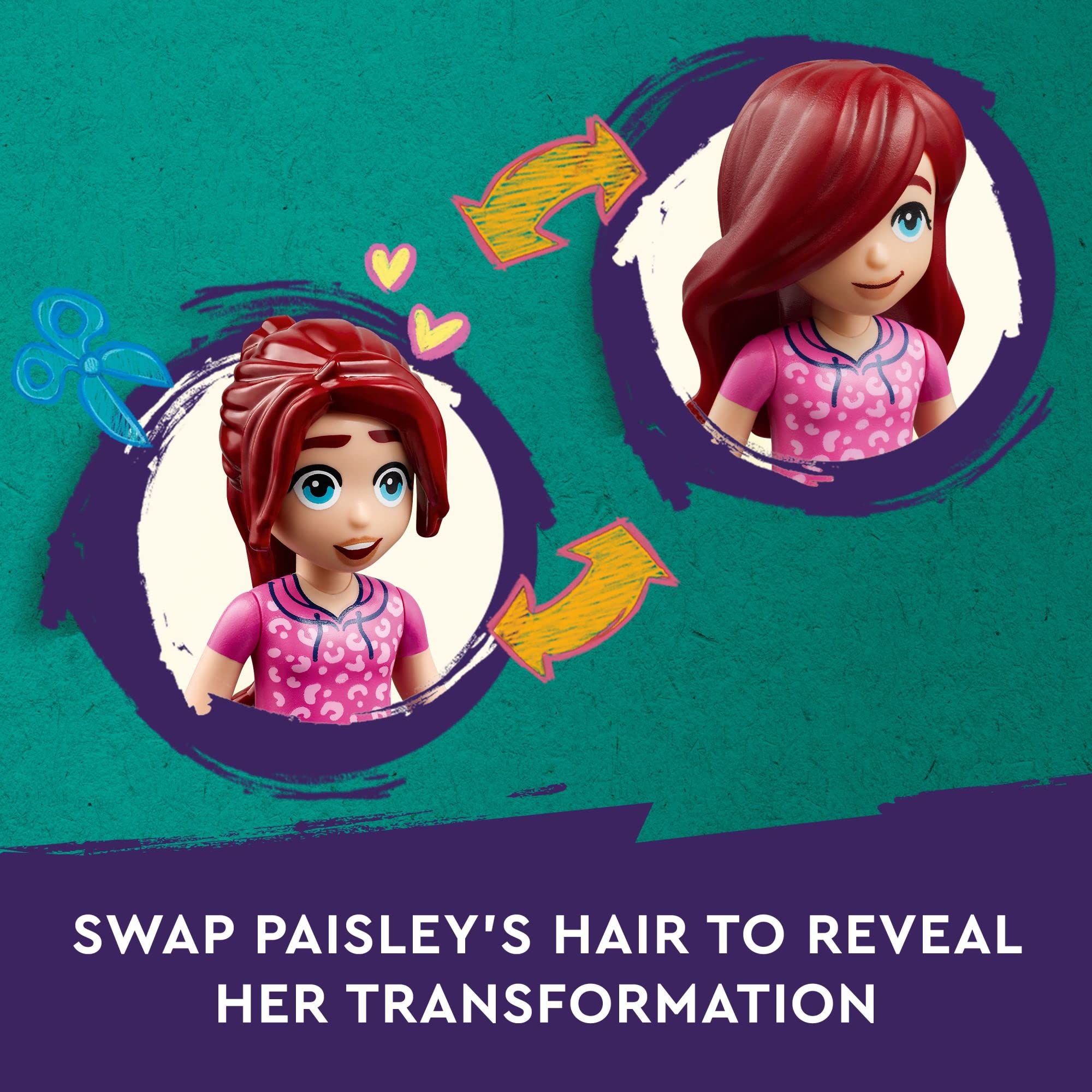 LEGO Friends Hair Salon gumball machine and decor for playful moments