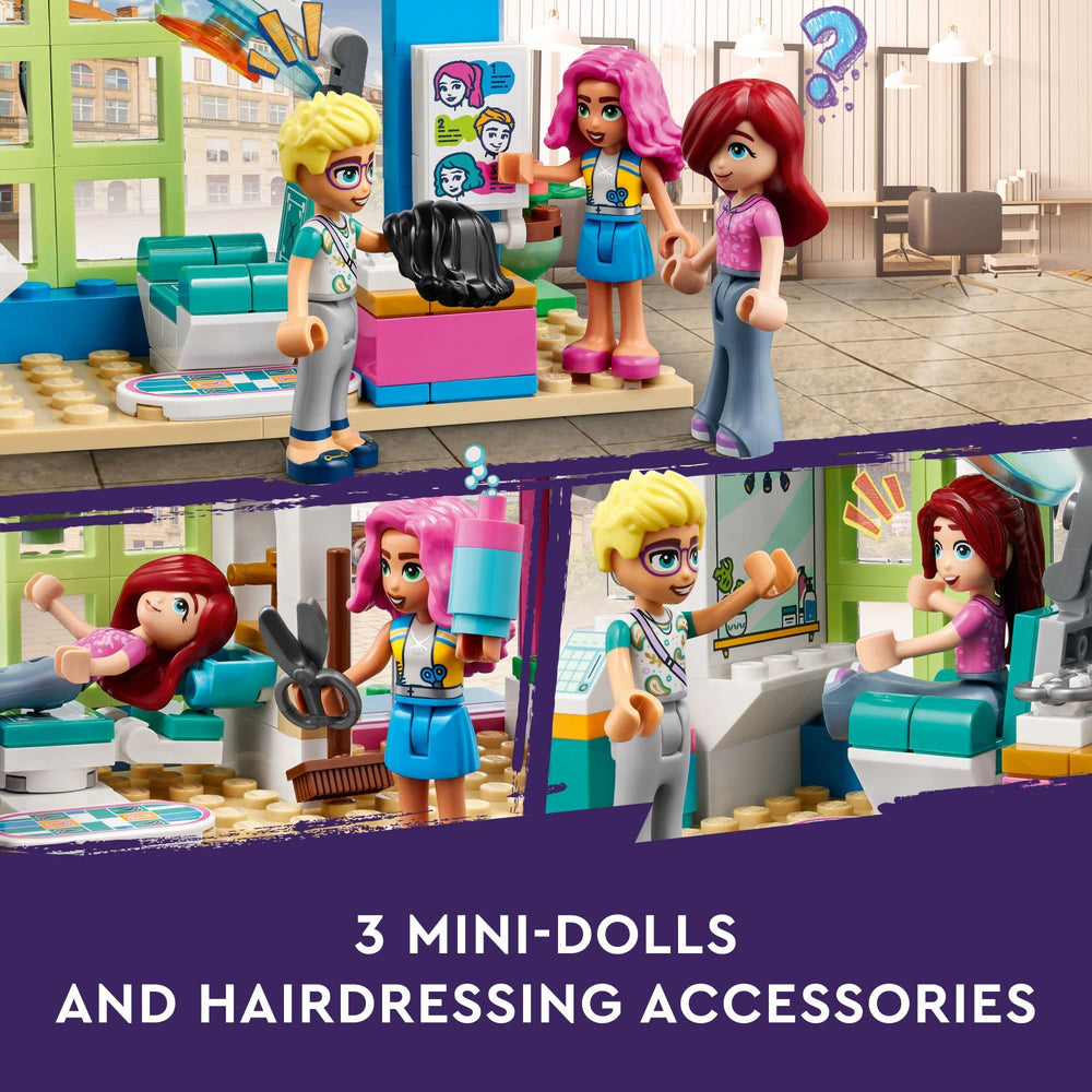 LEGO Friends Hair Salon sink and dryer area for detailed grooming scenes