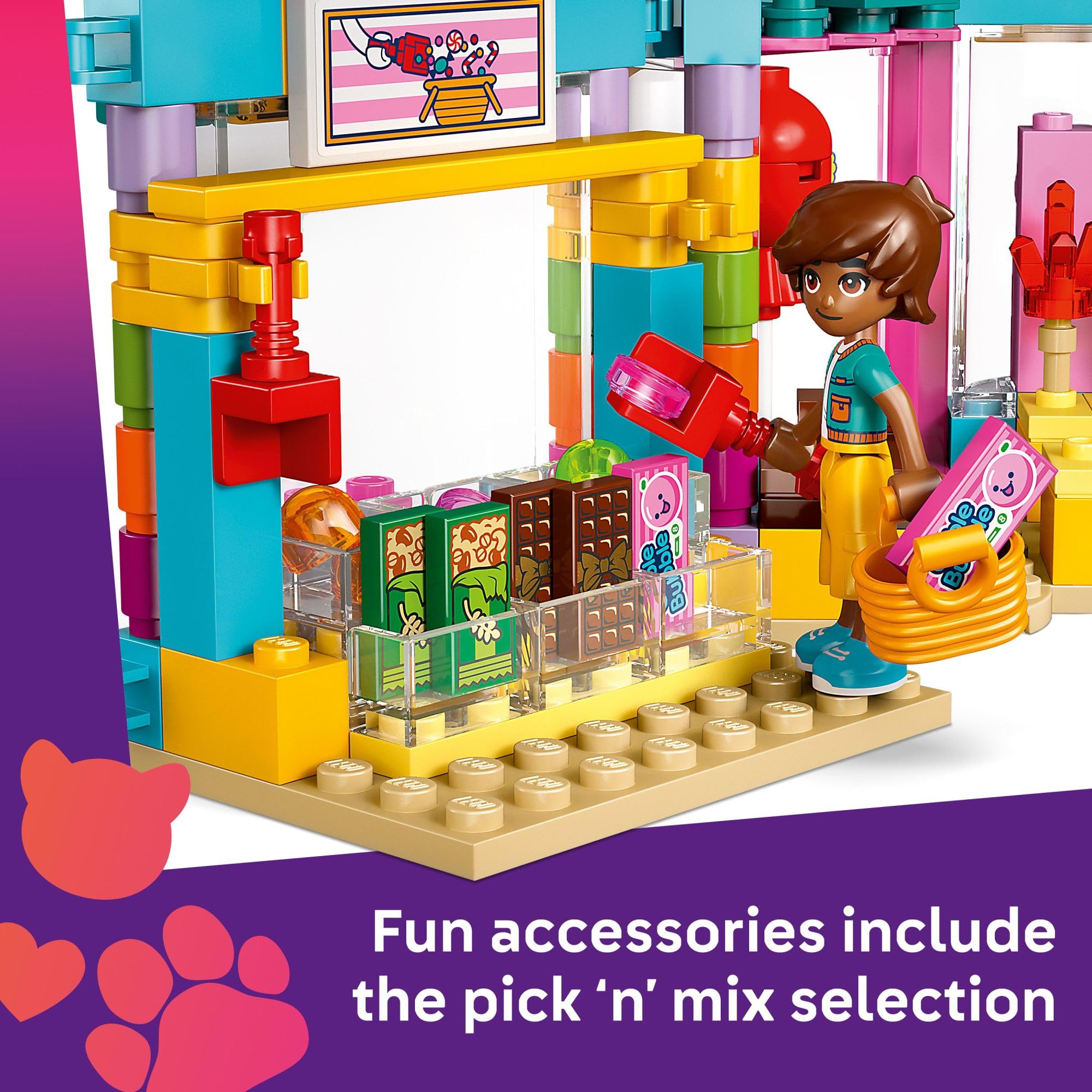 LEGO Friends Heartlake City Candy Store gumball machine encourages playful transactions