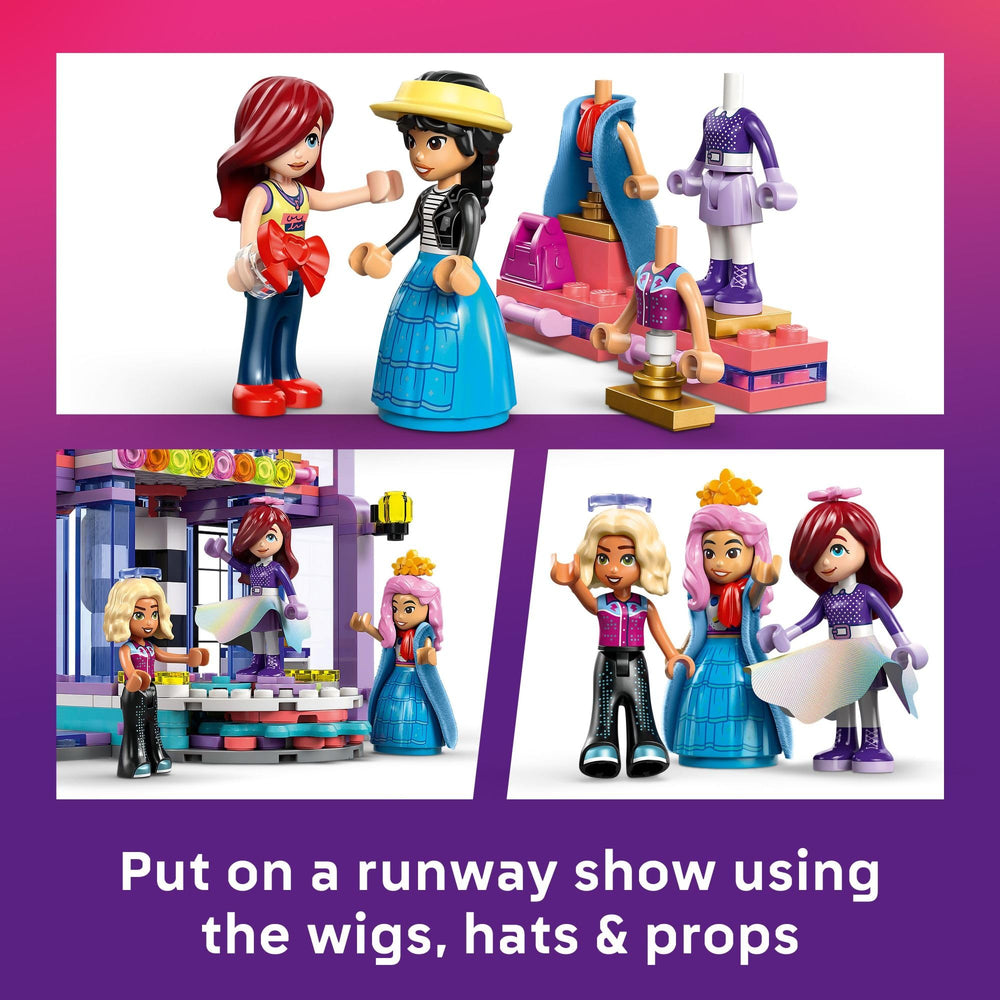 LEGO Friends Heartlake City Fashion Show minidolls Paisley Liann Nova: storytelling possibilities
