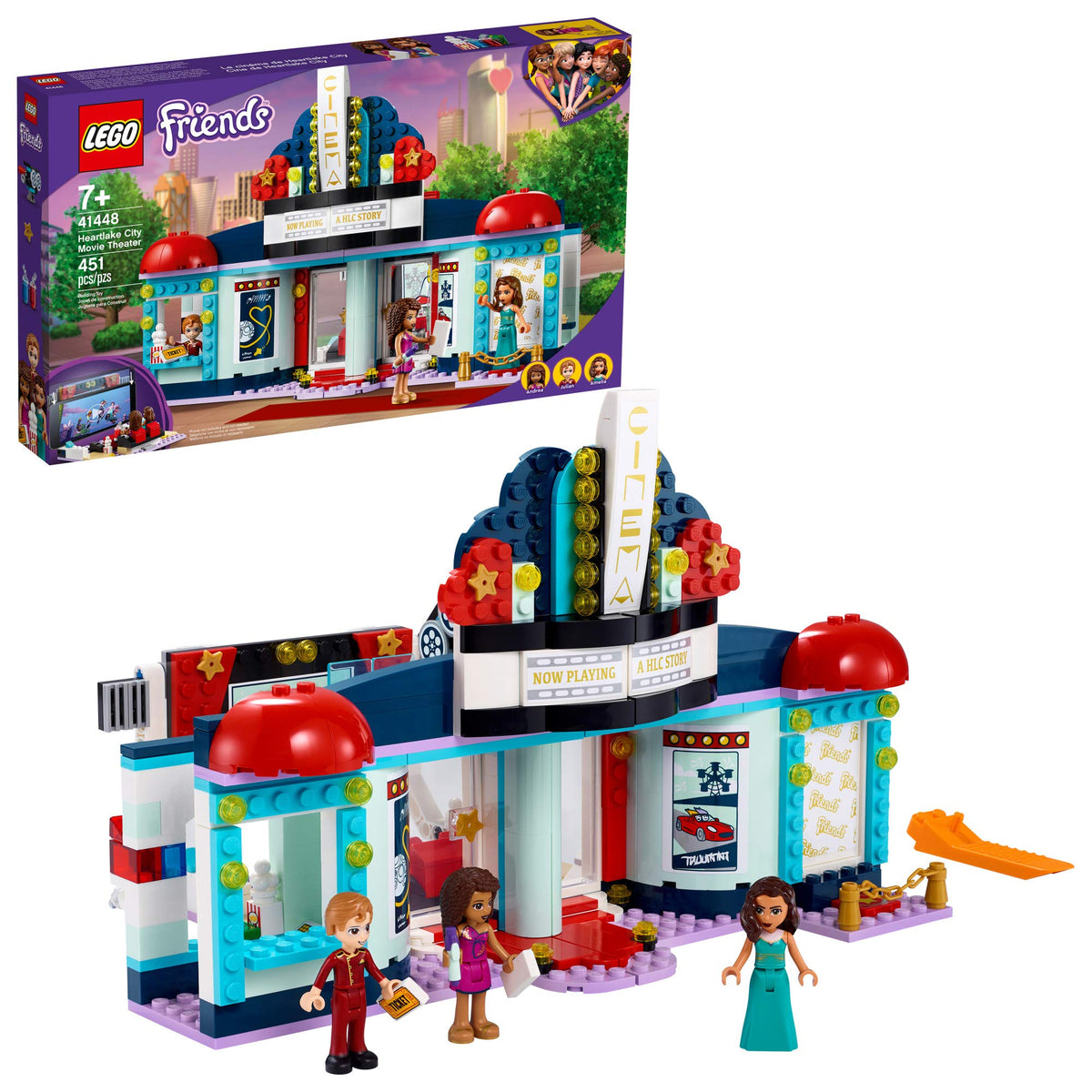 LEGO Friends Heartlake City Movie Theater red carpet area invites role-play and star power