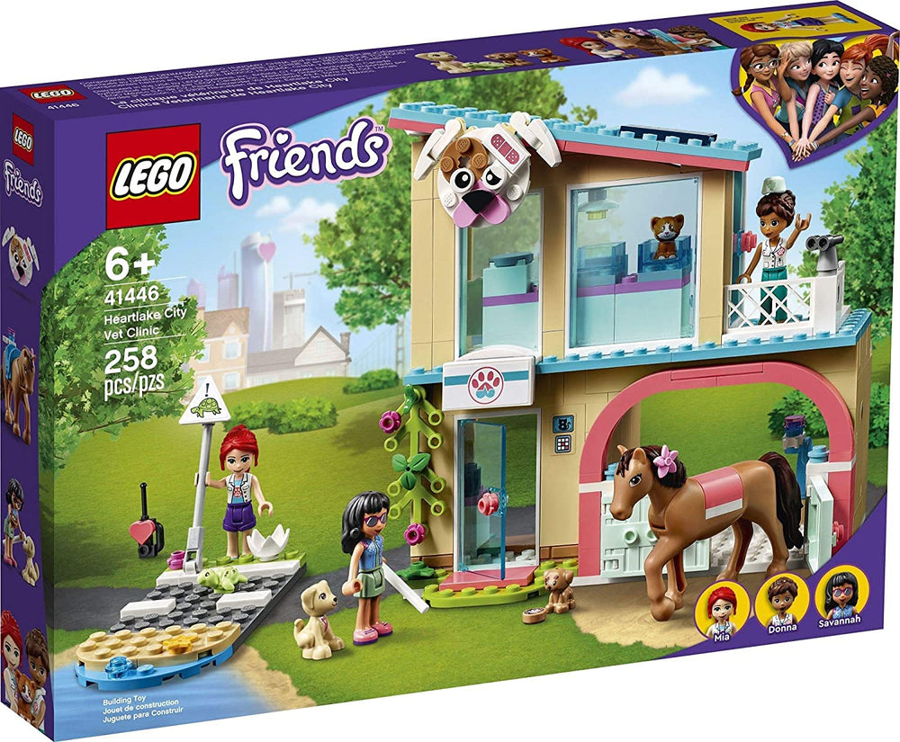 LEGO Friends Heartlake City Vet Clinic reception area for imaginative animal care play