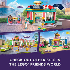 LEGO Friends Heartlake Diner moving jukebox enhances pretend music moments.