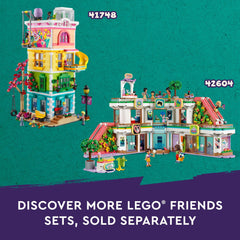 LEGO Friends Heartlake doll accessories include snacks, art supplies, and classroom props