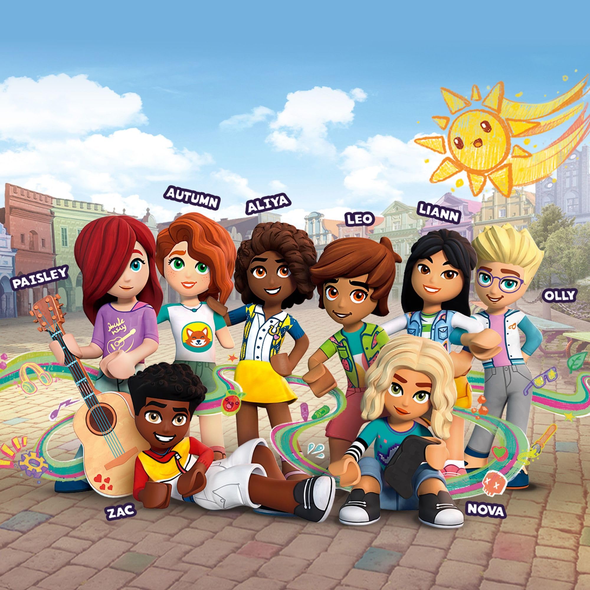 Canteen and classrooms are configurable for diverse lesson-themed adventures.