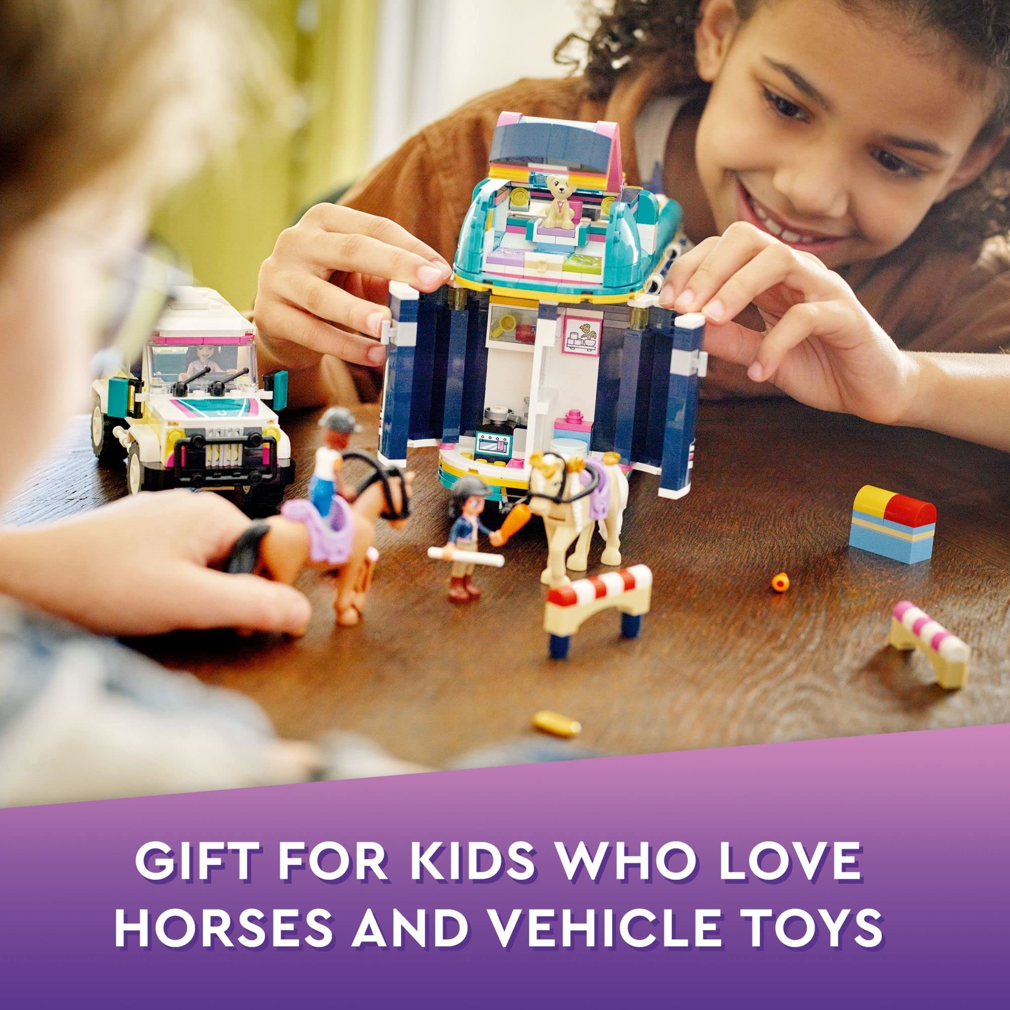 LEGO Friends mini-dolls with trailer, sparks group storytelling