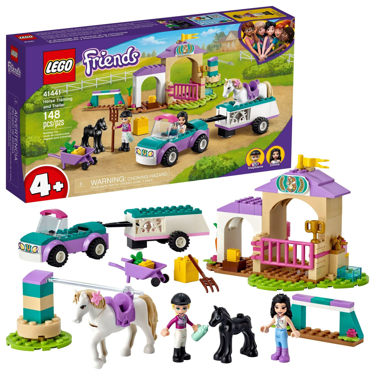 LEGO Friends horse trainer trailer 41441 car and trailer for imaginative play