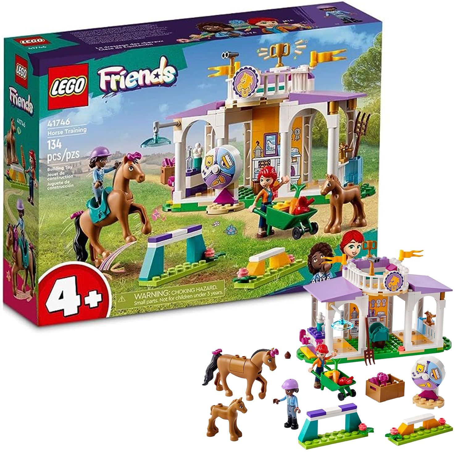 LEGO Friends Horse Training stable front view fostering imaginative play
