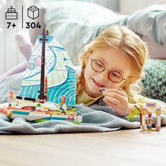 LEGO Friends island scene for storytelling and coastal adventure roleplay.