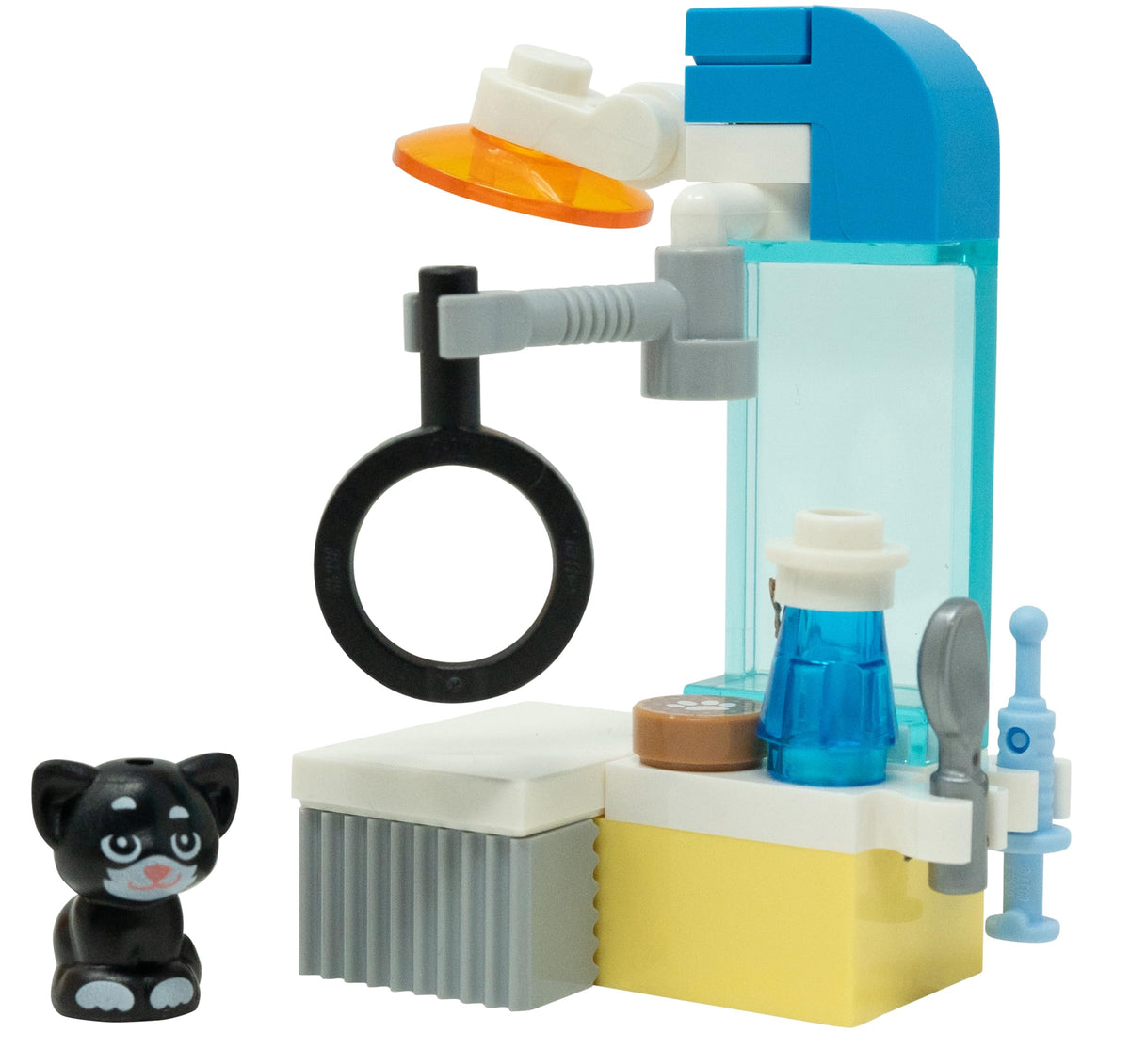 LEGO Friends Kitten Shadow minifig front view for imaginative play and display options.