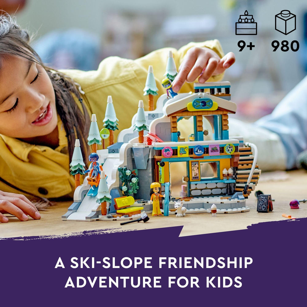 LEGO Friends Liann, Zac and Aron dolls in snow gear for creative storytelling