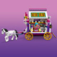 LEGO Friends Magical Caravan 41688 bed-area for bedtime storytelling and rest.