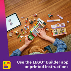 LEGO Friends Marimba the corgi sings along during pretend jam