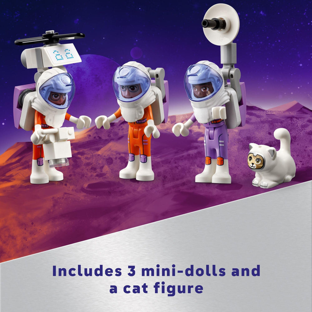 LEGO Friends Mars Space Base and Rocket: three mini-dolls ready for space adventures.