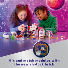 LEGO Friends Mars Space Base: modular base pods enable versatile building play.