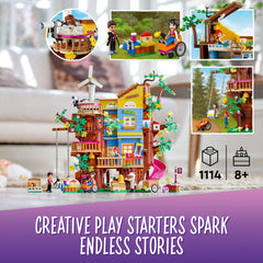 LEGO Friends Mia and River mini dolls support role-play and friendship themes.