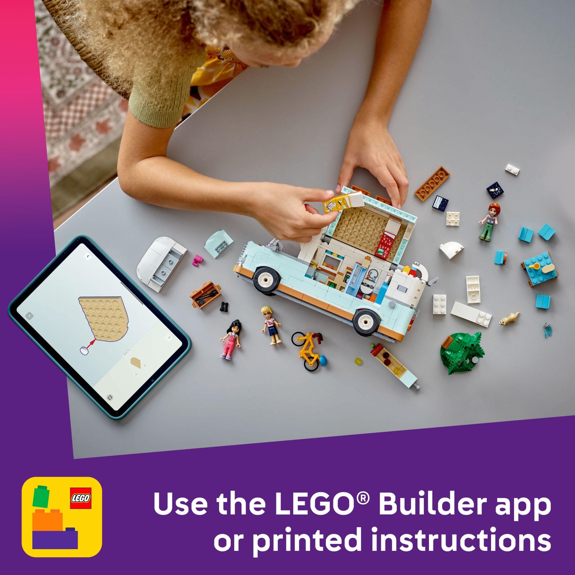 LEGO Friends minidolls and ferret figure spark friendship stories and nature exploration.