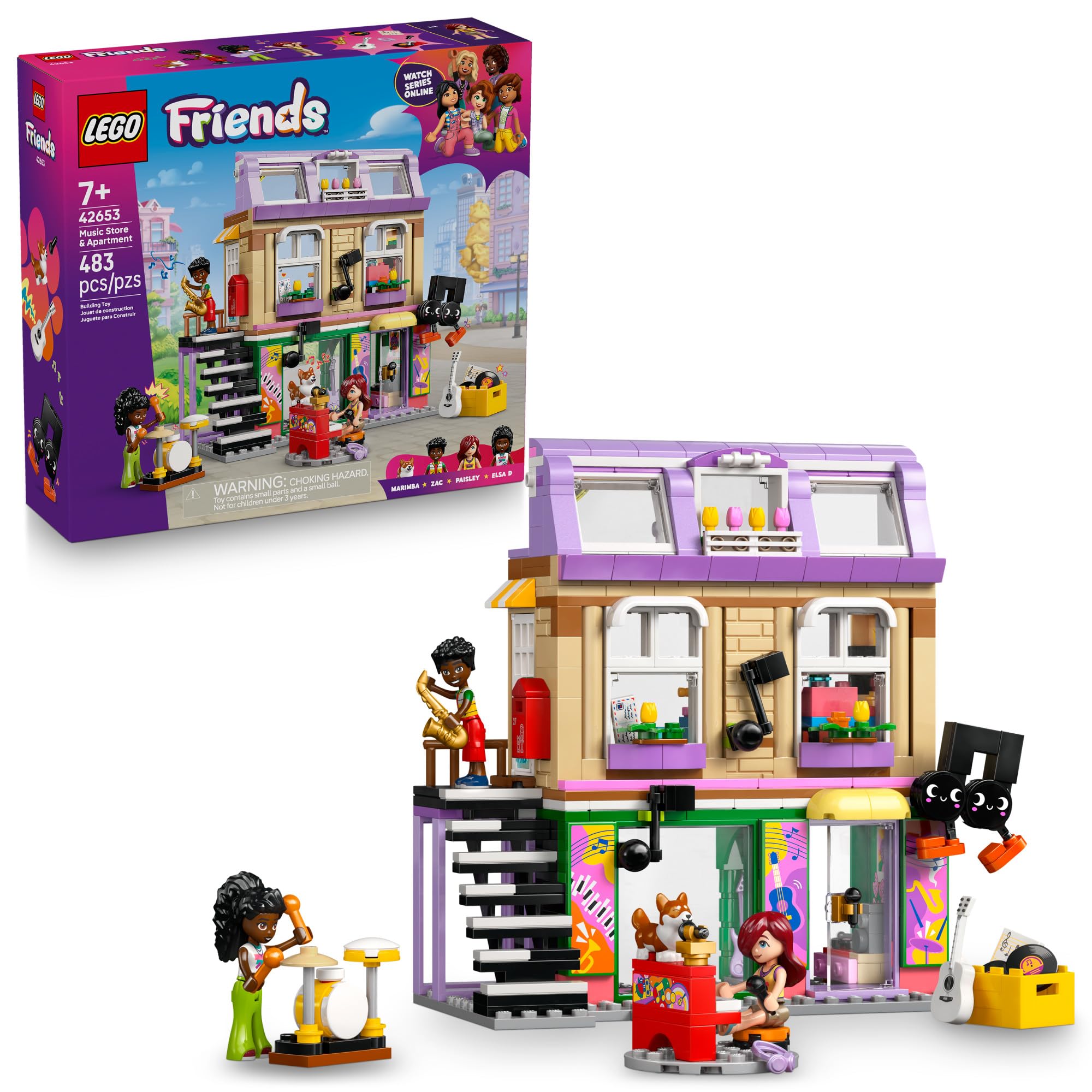 LEGO Friends music store exterior sparks imaginative storytelling and playtime